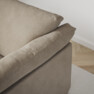 Cherrie - 3-sits soffa, hel dyna och kappa - Beige