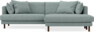 Harper - 4-sits med schäslong XL höger - Grön