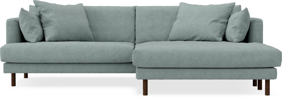 Harper - 4-sits med schäslong XL höger - Grön