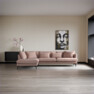 Harper - 3-sits soffa med divan vänster - Rosa