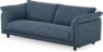 Cherrie - 3-sits soffa, hel dyna, fast klädsel - Blå