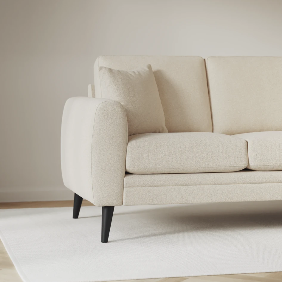Eden - 3-sits soffa med divan vänster och schäslong höger - Beige