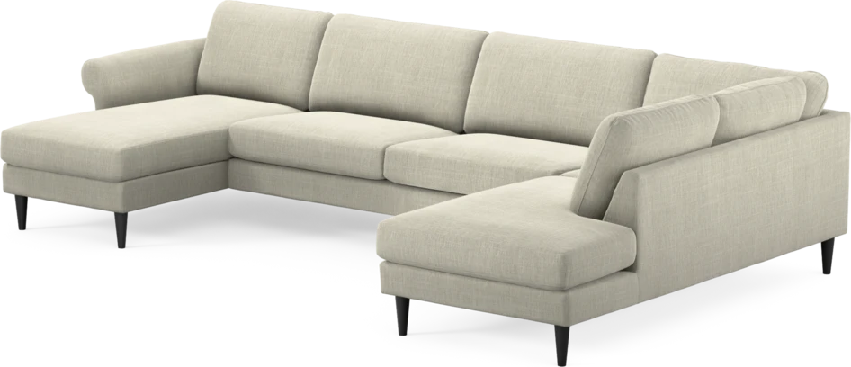 Bridge - 3-sits soffa med schäslong vänster och divan höger - Beige