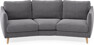 Madison - 3-sits soffa svängd, 70 cm - Grå