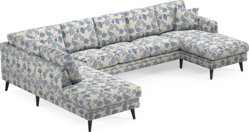 Eden - 3-sits soffa med divan vänster och schäslong höger - Flerfärgad