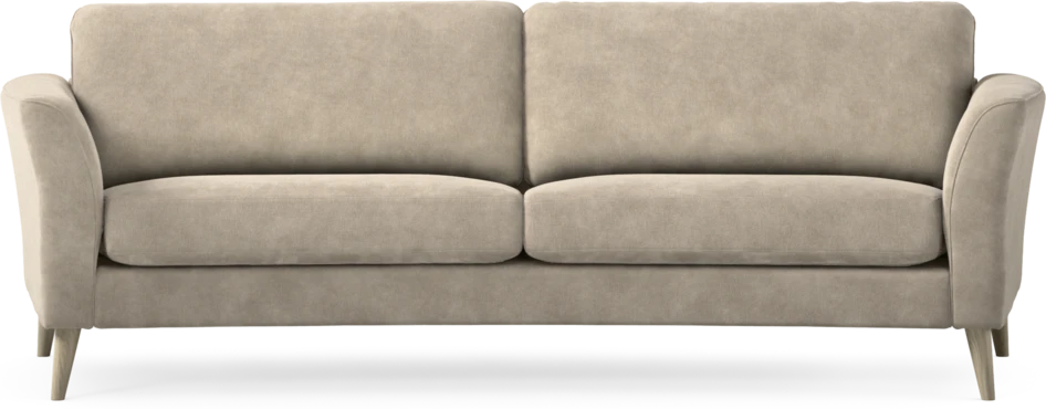 Bridge - 3-sits soffa svängd - Beige