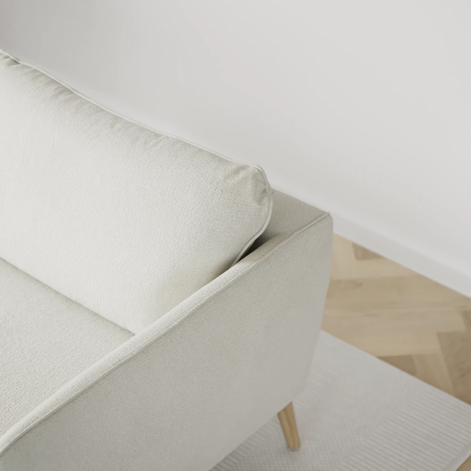 County - 3-sits soffa med divan vänster och schäslong höger - Vit