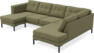 Rio - 3-sits soffa med schäslong vänster och divan höger - Grön