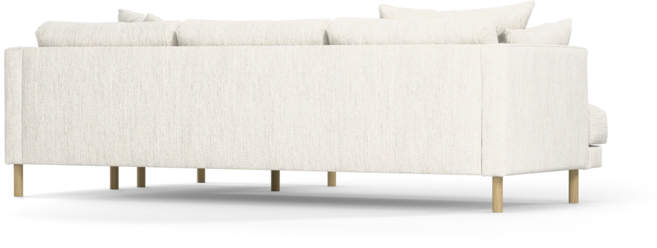 Harper - 4-sits med schäslong höger  - Vit