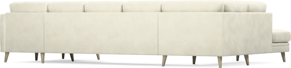 Eden - 3-sits soffa med divan vänster och schäslong höger - Vit