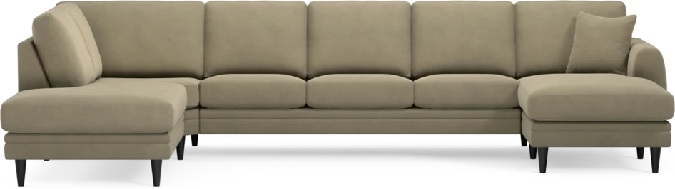 Eden - 3-sits soffa med divan vänster och schäslong höger - Beige