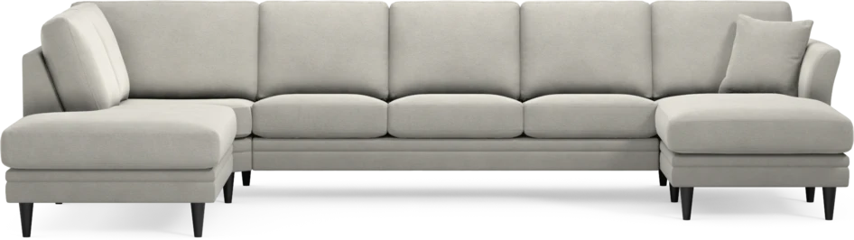 Eden - 3-sits soffa med divan vänster och schäslong höger - Grå