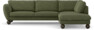 Madison Lux - 3-sits soffa med divan höger - Grön