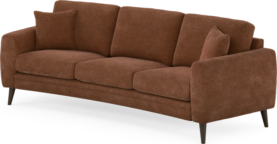 Eden - 3-sits soffa svängd - Orange