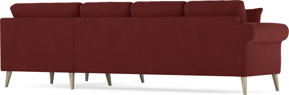 Eden - Hörnsoffa, 3+1-sits - Röd