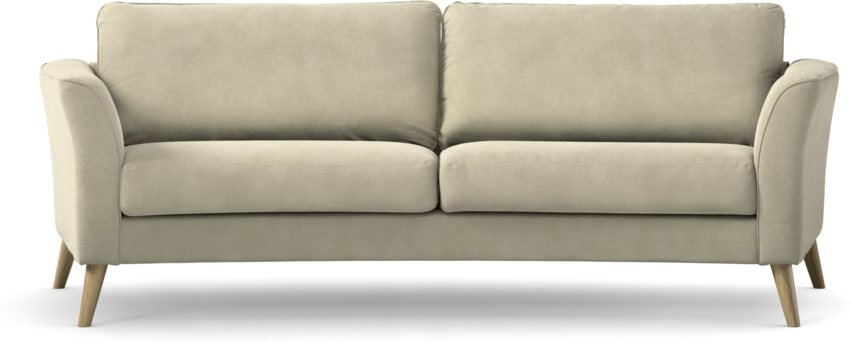 Bridge - 3-sits soffa svängd - Beige