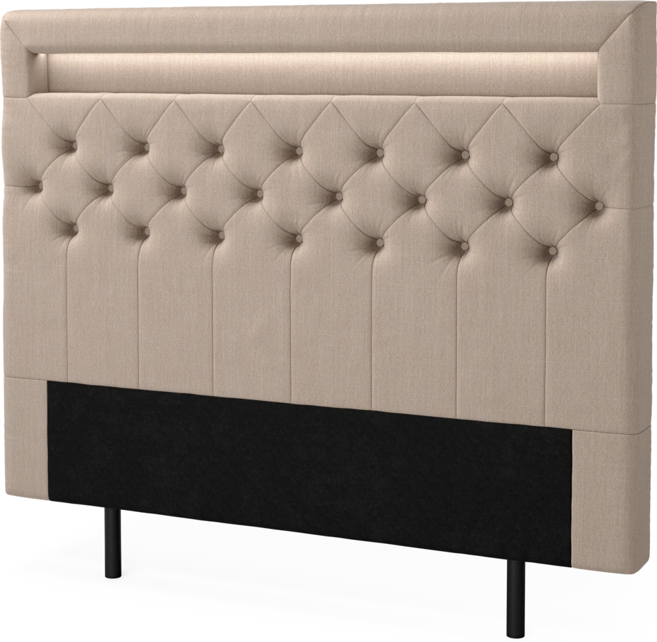New York led - Sänggavel, 90-210 cm - Beige