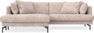 Harper - 4-sits med schäslong XL vänster - Rosa