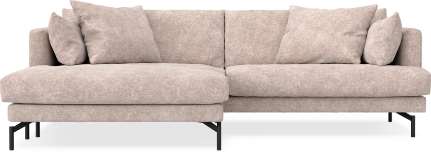 Harper - 4-sits med schäslong XL vänster - Rosa