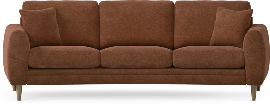 Eden - 3-sits soffa svängd - Orange