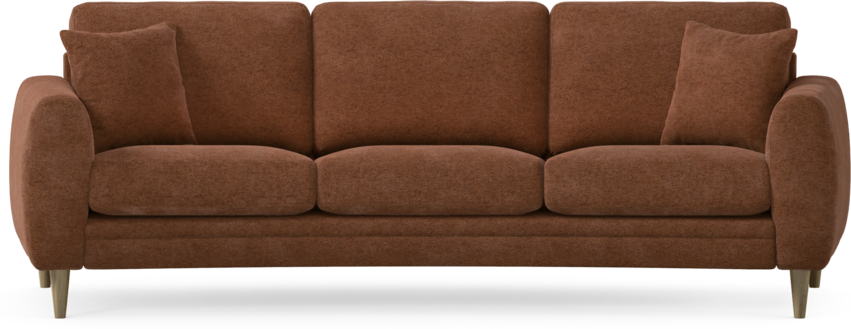 Eden - 3-sits soffa svängd - Orange