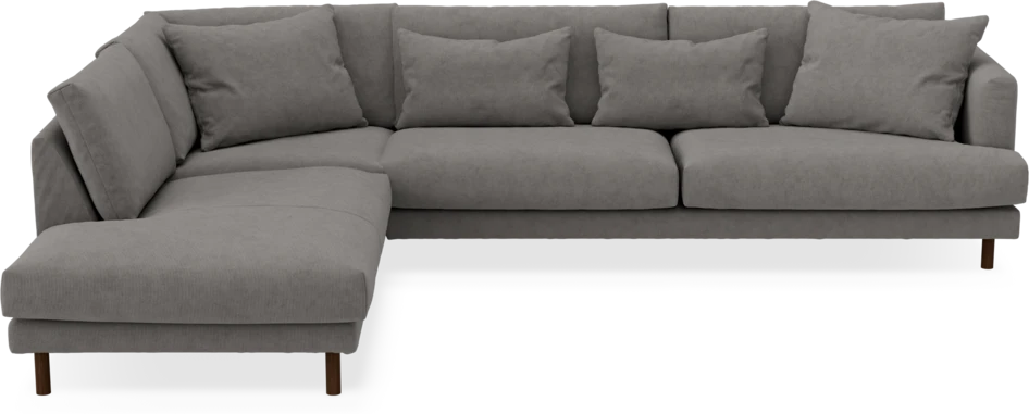 Harper - 3-sits soffa med divan vänster - Grå