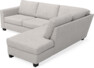 Friday - 2,5-sits soffa med divan höger - Grå