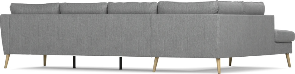 County - 3-sits soffa med divan vänster - Grå