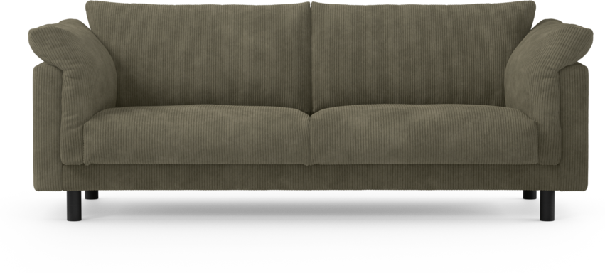 Cherrie - 3-sits soffa, fast klädsel - Grön
