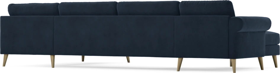 Bridge - 3-sits soffa med schäslong vänster och divan höger - Blå