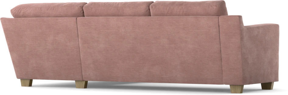 Friday - 2,5-sits soffa med divan höger - Rosa