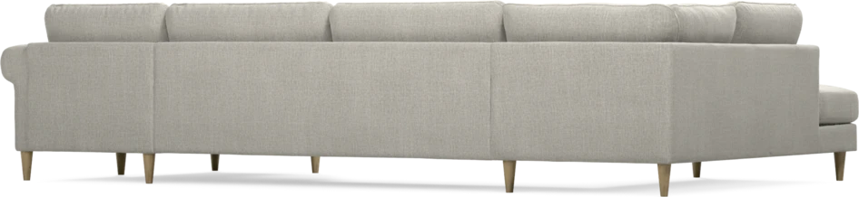 Bridge - 3-sits soffa med divan vänster och schäslong höger - Grå