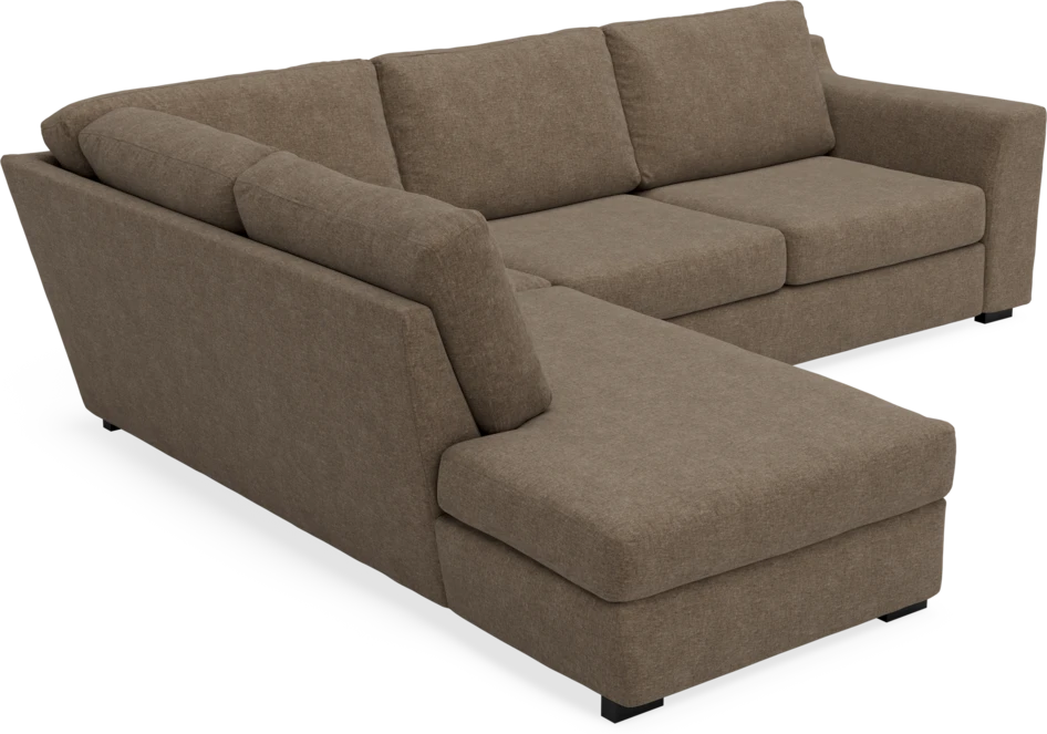 Friday - 2,5-sits soffa med divan vänster - Brun