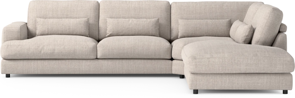 Noma - 3-sits soffa med divan höger - Beige