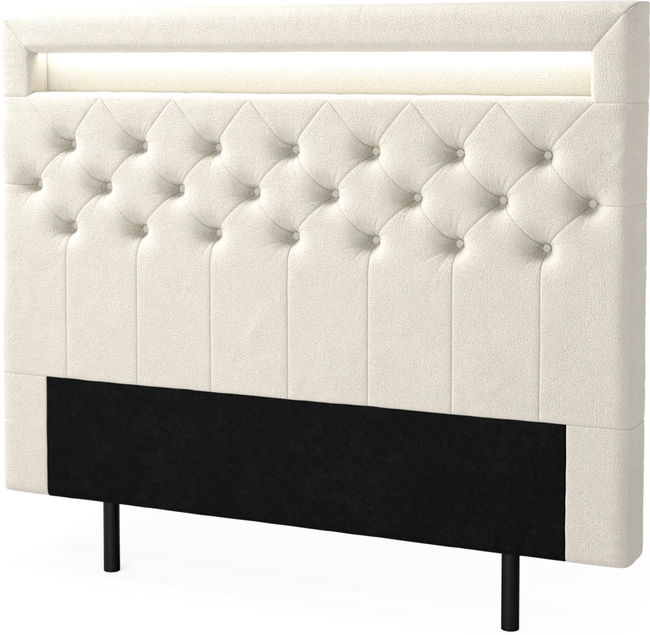 New York led - Sänggavel, 90-210 cm - Beige