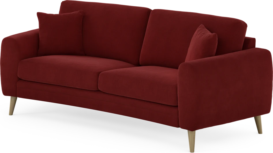 Eden - 2,5-sits soffa svängd - Röd