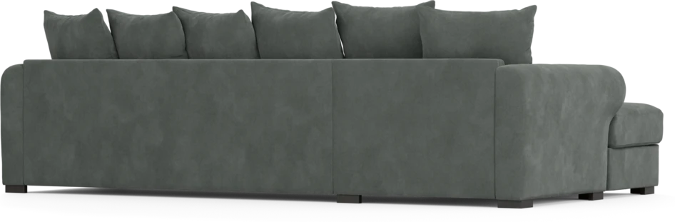 Town - 3-sits soffa med schäslong vänster - Grå