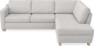 Friday - 2,5-sits soffa med divan höger - Grå