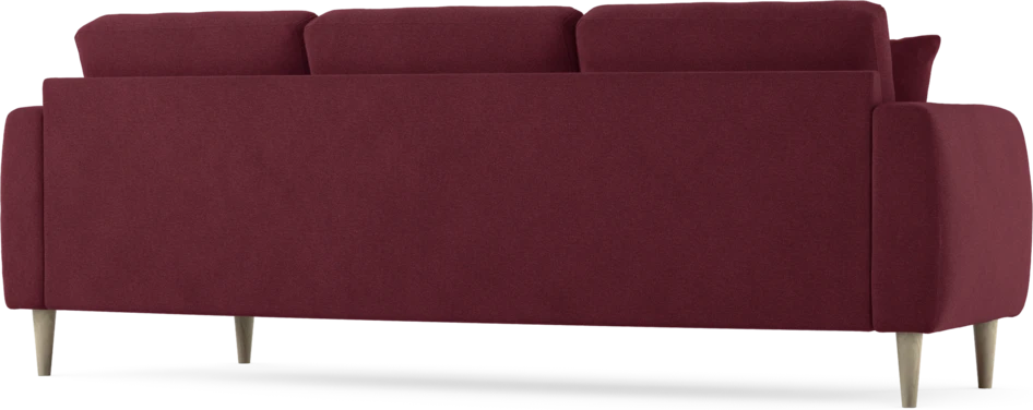 Eden - 3-sits soffa svängd - Röd