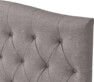 Delux Välvd - Sänggavel, 90-210 cm - Grå