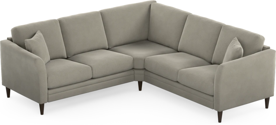 Eden - Hörnsoffa, 2+2-sits - Brun