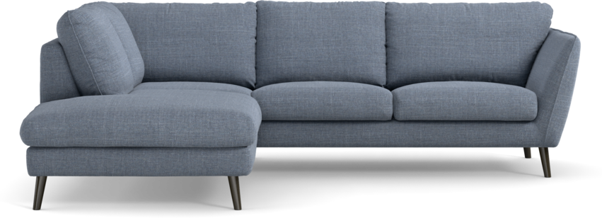 Madison Lux - 2-sits soffa med divan vänster - Blå