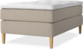 Delux Exclusive - Kontinentalsäng, enkelsäng 120 cm med bäddmadrass - Beige