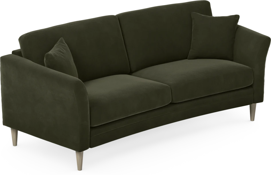 Eden - 2,5-sits soffa svängd - Grön