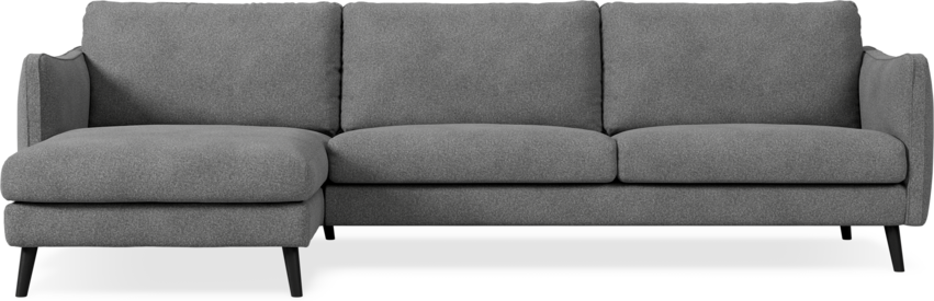 Madison Lux - 3-sits soffa med schäslong vänster - Vit