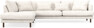 Harper - 3-sits soffa med divan vänster - Vit