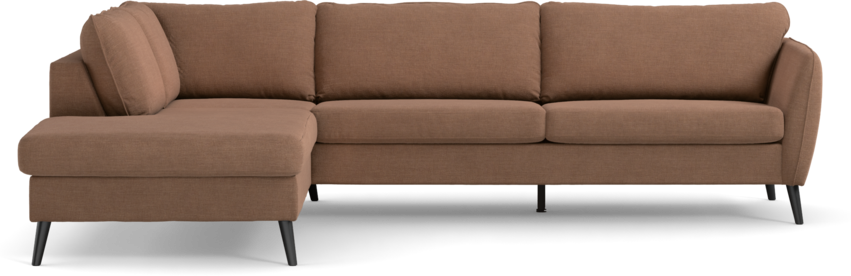 County - 2,5-sits soffa med divan vänster - Orange