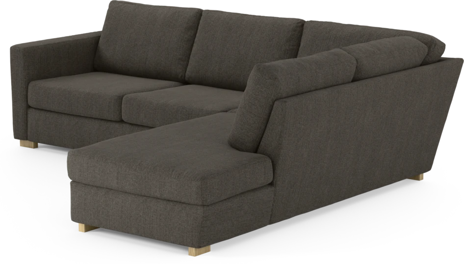 Friday - 2,5-sits soffa med divan höger - Brun