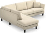 Eden - 2,5-sits soffa med divan - Beige