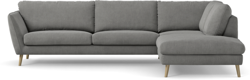 Madison Lux - 3-sits soffa med divan höger - Grå